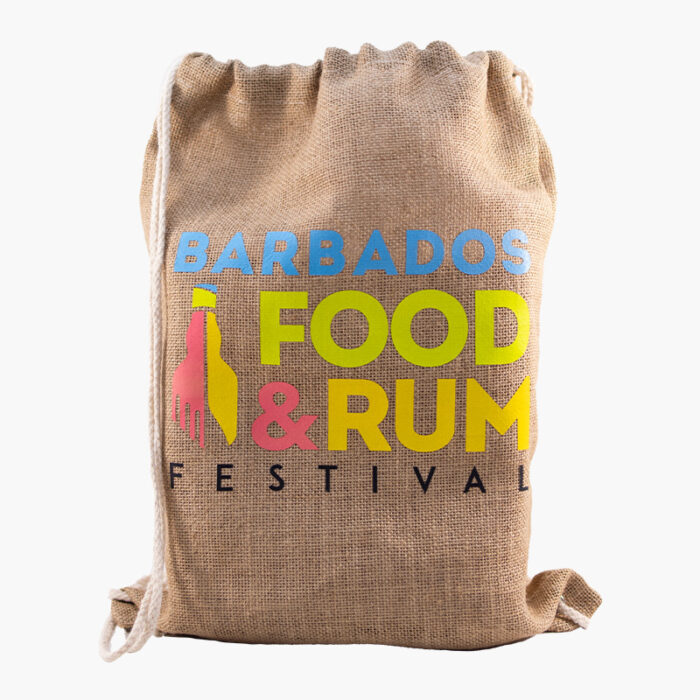 Caracas Jute Drawstring Bag